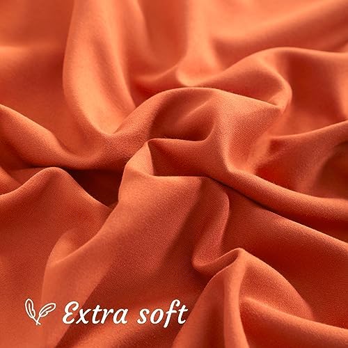 NTBAY Body Microfiber Pillowcases, Brunt Orange - Image 6