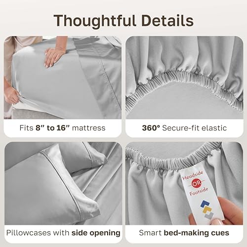 California Design Den 2-Pack Soft 100% Cotton King Size Sheets Set - Image 5