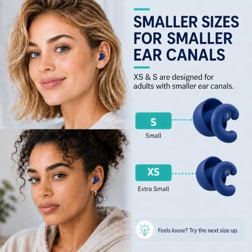 Noise Cancelling Ear Plugs Sleep 33dB NRR Side Sleep Small Ear - Image 3