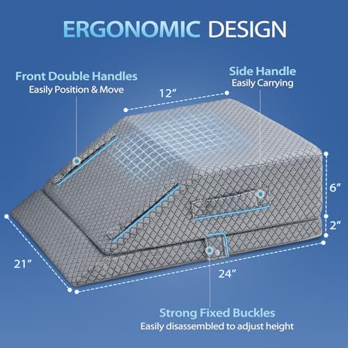 Wellsin 2 Height Adjustable Wedge Leg Pillow - Image 3