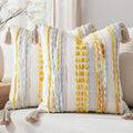 NUYECY Boho Throw Pillow Covers 18x18 Aesthetic Neutral Boucle Couch Pillow by NUYECY