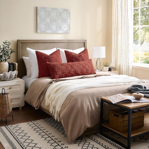 Kevin Textile 12x20 Inch Fall Lumbar Pillow Cover 1 Pack Soft Plush Stripe - Image 6