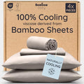 Bambaw 100% Viscose Derived from Bamboo Sheets Full Size Set – 4pcs Cooling by Bambaw