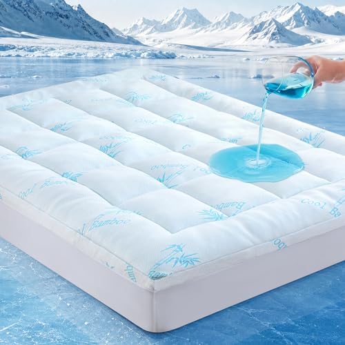 DOWNCOOL 100% Waterproof King Mattress Topper, Viscose Derived from Bamboo by DOWNCOOL