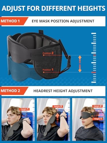 SARISUN Travel Pillows for Airplanes, Stable Head Support, Travel Essential - Image 6
