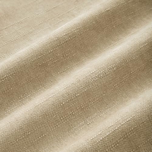 Allorry Throw Pillow Covers 22x22 Oatmeal Chenille Solid Home DecorSY014D22 - Image 3