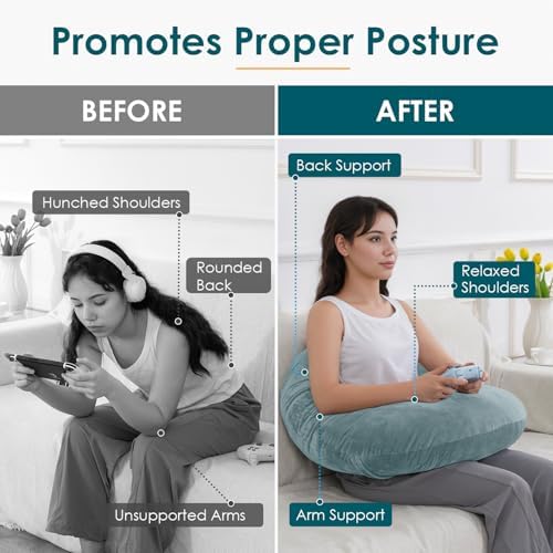 QUEEN ROSE Reading Pillow, Gaming Lap Pillow - Image 2
