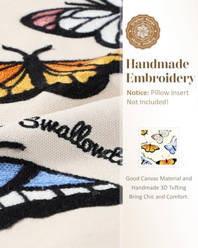 Animal Embroidered Throw Pillow Cover 18x18 Inch - Image 2