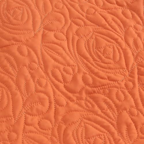 MarCielo 2-Piece Embroidered Pillow Shams, Decorative Microfiber Pillow Covers - Image 5