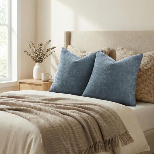 decorUhome Chenille Throw Pillow Covers 26x26 Set of 2 - Image 6
