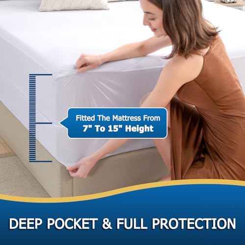 King Zippered Mattress Encasement, Waterproof Zipper Mattress Protector - Image 4