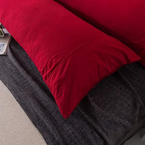 H HOUSEHOLD 100% Jersey Knit Cotton Body Size Pillowcases Set of 1, Super Soft - Image 5