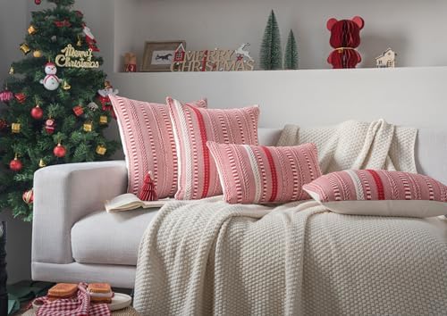 Cethom Christmas Lumbar Pillow Covers 14x36 Long, Farmhouse Boho Christmas - Image 6