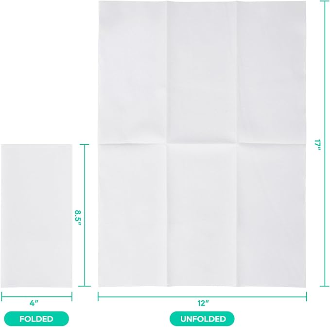 600PACK Disposable Hand Towels for Bathroom, Soft and Absorbent Paper Guest - Image 5