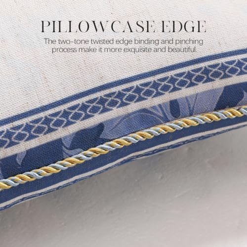 patdrea Designer Vintage Linen Throw Pillow Cover - Image 4