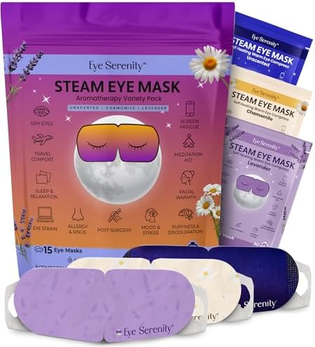 Eye Serenity Steam Eye Mask, Heated Eye Mask Fast Relief by LureEssentials