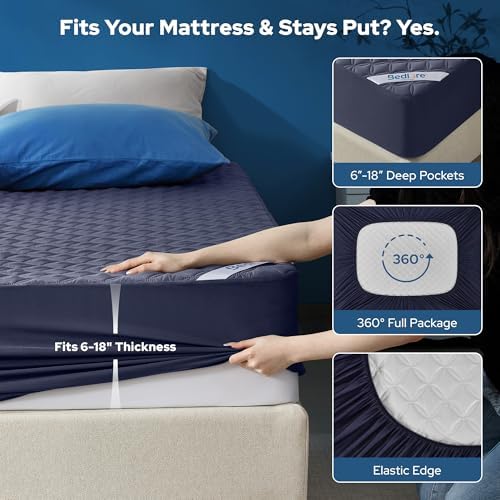 BEDLORE 2 Pack Waterproof Mattress Protector, Queen Size Mattress Pad - Image 4
