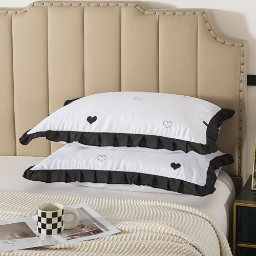 H HOUSEHOLD Brushed Microfiber Ruffled Envelope Pillowcase - Image 3