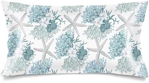 Silk Satin Pillowcase for Hair and Skin, Coastal Long Pillow Cover King Size by Unknown