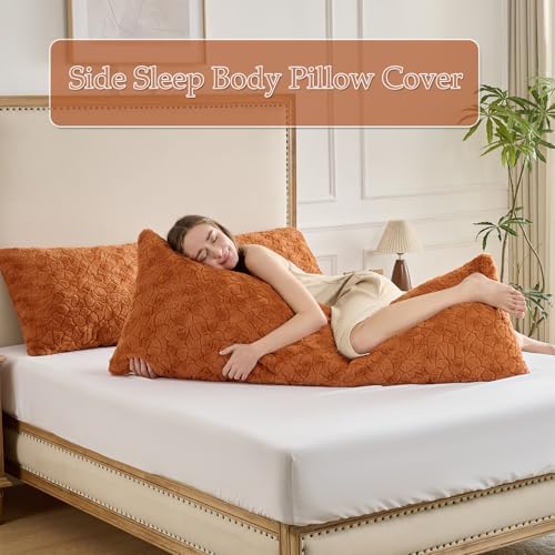 20x54 Fluffy Full Body Pillow Cover, Plush Fuzzy Faux Fur Body Pillowcase - Image 6
