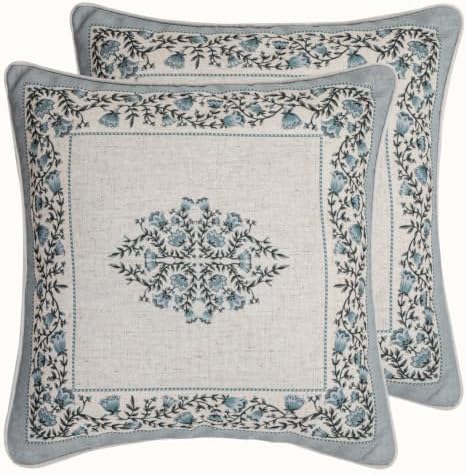 ISAENNE Designer Linen Throw Pillow Cover by Isaennehomedecoration