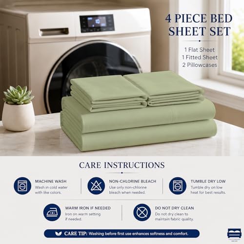 4 Piece Full XL Dorm Bedding Set - Image 5