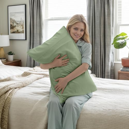 TELUS Pillow Cases King Size 2 Pack, Bamboo Rayon & Lyocell Pillowcase - Image 5