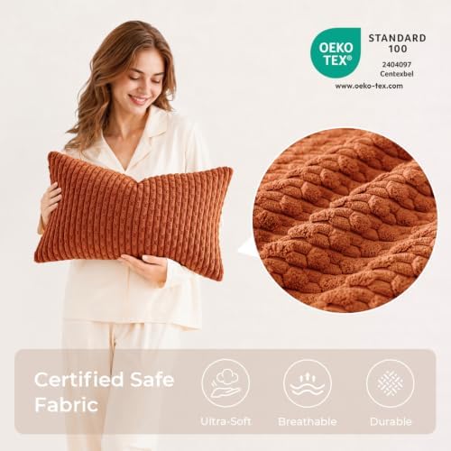 Kevin Textile Soft Corduroy 16"x24" Lumbar Pillow Cover 1 Pack - Image 4