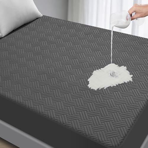 Waterproof California King Size Mattress Protector by GOPOONY