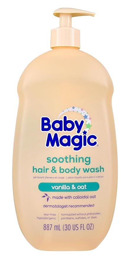 Baby Magic Soothing Hair & Body Wash, Vanilla & Oat, Soothes and Cleanses by BabyMagic