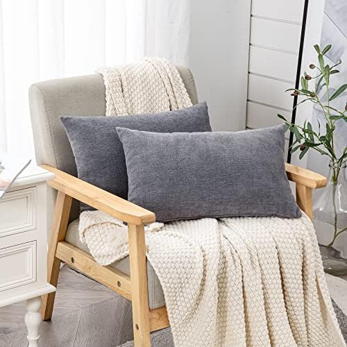 GAWAMAY Lumbar Support Pillow Decorative Rectangle Throw Pillow Covers 12"x20" - Image 3