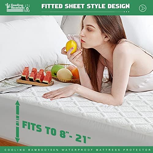 UNILIBRA Waterproof Twin Size Mattress Protector, 3D Air Rayon Made from Bamboo - Image 5