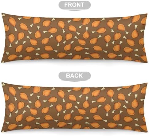 Chicken Legs Body Pillow Pillowcase Fried Chicken Legs Long Body Pillow Cover - Image 2
