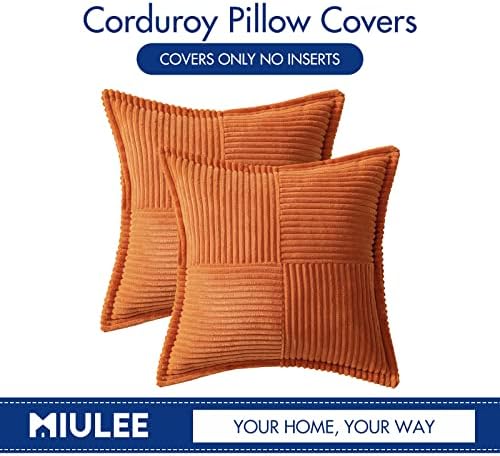 MIULEE Fall Orange Decorative Throw Pillow Covers - Image 6