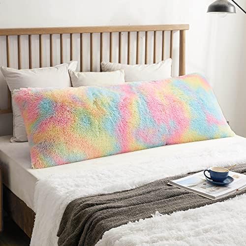 XeGe Fluffy Shaggy Faux Fur Body Pillow Cover by XeGe