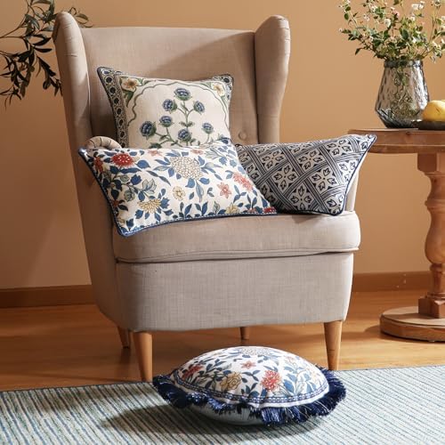patdrea Designer French Vintage Linen Throw Pillow Cover - Image 3