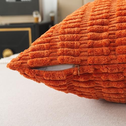 Pack of 1 Corduroy Soft Soild Body Pillow Covers Set Sofa Bedroom - Image 4