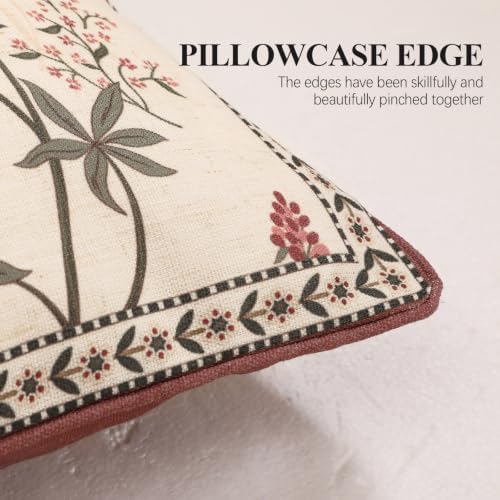 ISAENNE Designer Vintage Linen Throw Pillow Cover - Image 6