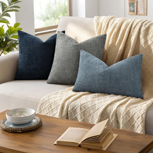 decorUhome Chenille Throw Pillow Covers 26x26 Set of 2 - Image 5