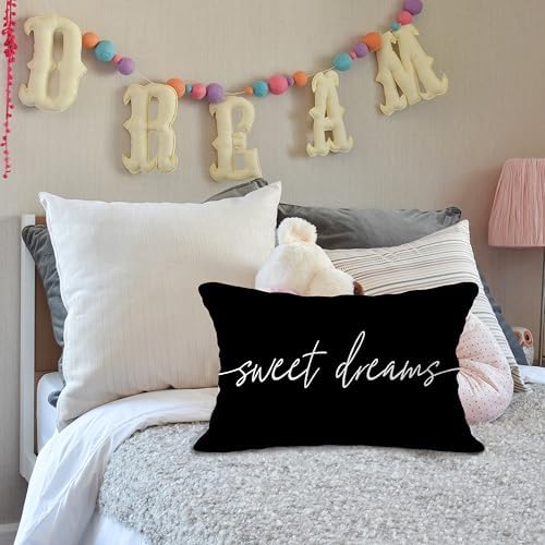 Sweet Dreams Pillow Cover 12x20, Decorative Throw Pillow Covers - Image 3