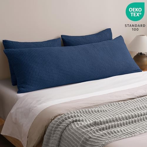 PHF Ultra Soft Waffle Body Pillowcase 20" x 54", No Insert - Image 2