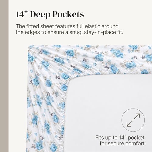 Modern Threads Printed 3-Piece Extra Soft Bedding Sheets & Pillowcase Set - Image 6