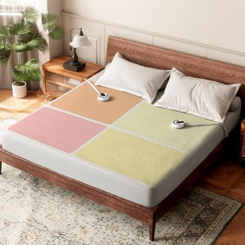 Templewet Heated Mattress Pad King Size, Bed Warmer Pad, Machine Washable by Templewet