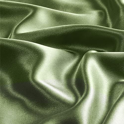 BEDELITE Satin Body Pillow Cover, 20x54 Inch, Cedar Green - Image 3