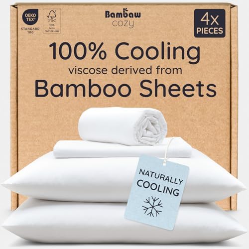 Bambaw 100% Viscose Derived from Bamboo Sheets Queen Size Deep Pocket Set – by Bambaw