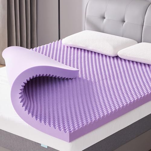 SINWEEK 3 Inch Egg Crate Memory Foam Mattress Topper Twin Size, Soft Mattress by SINWEEK