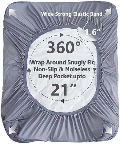 ELVEN HOME Queen Size Mattress Pad Waterproof, Pillow Top Cooling Mattress - Image 5