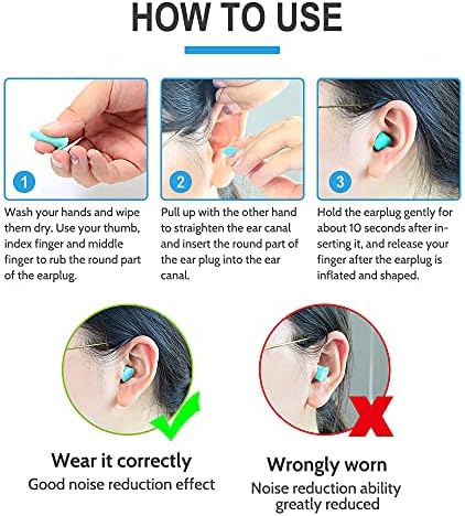 LYSIAN 35dB SNR Slim Foam Ear Plugs, Small Ear Canals, 100 Pairs, Lake Blue - Image 6