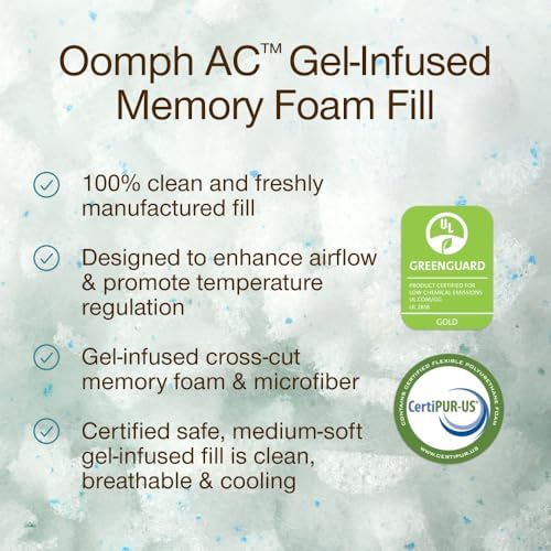 Coop Home Goods Extra Oomph AC Fill, Gel-Infused Memory Foam & Poly Fill - Image 2