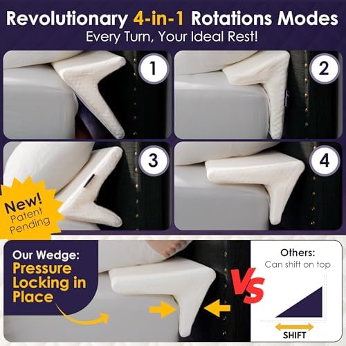 XetraDesign Bed Wedge Pillow Set - Image 3